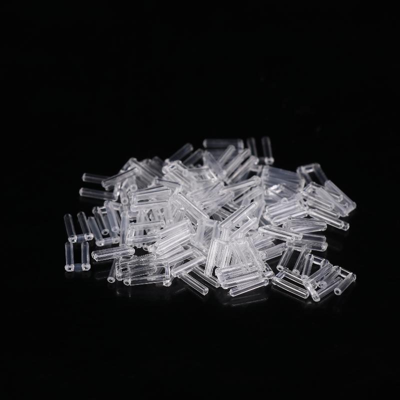 100 Peças Óculos Sem Aro Tampões Duplos de Borracha Buchas de Bloqueio Plástico para Óculos Pinos de Dupla Bucha Acessórios de Reparo para Óculos