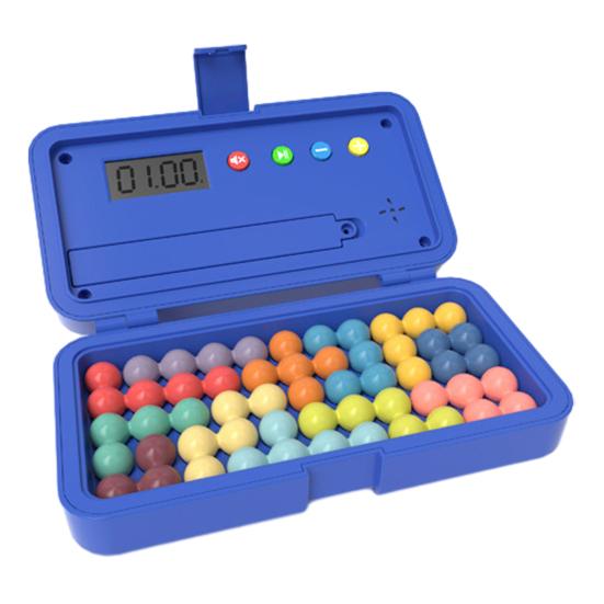 

Kids Educational Puzzle Toy with Timer Hand-Eye Coordination Logic Training Puzzle Challenge Board Game Toddler Brain Teaser Puzzle Game Box синий