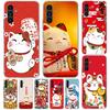 Lucky Cat Maneki Neko Japanese Phone Case For Samsung A17 A16 A26 A36 A56 A15 A14 A13 A55 A54 A53 A35 A34 A33 A25 A24 A23 A05S A