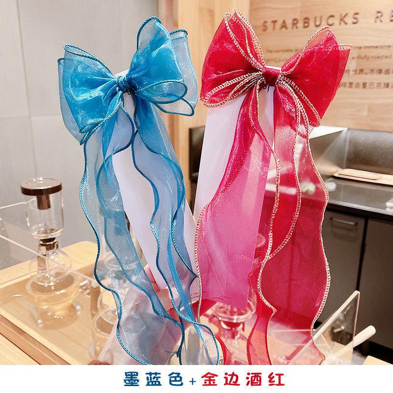 Lengthened Braided Hair with Bow Headwear, Women's Treasure, Children's Hair Clip, Headwear Edge Clip