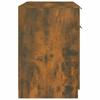 Writing Desk Smoked Oak 100x50x75 cm Particleboard