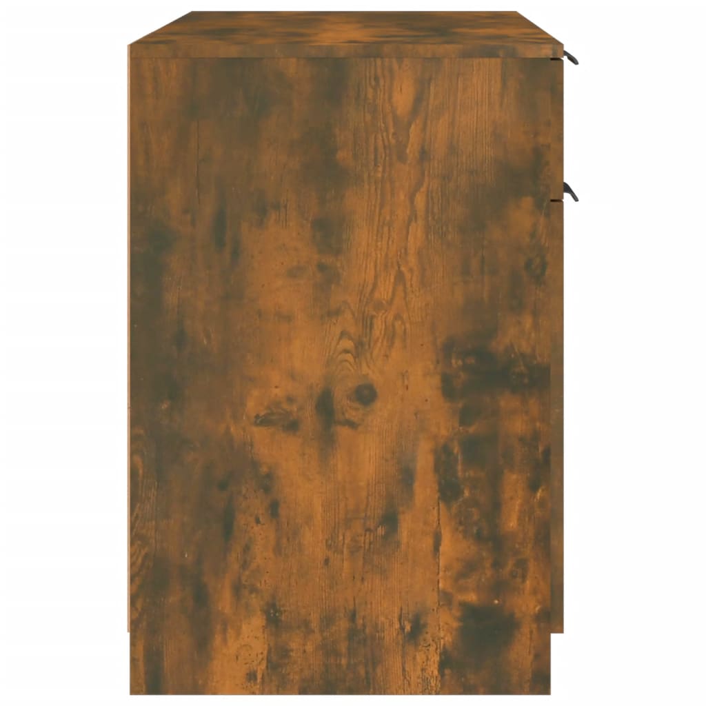 Writing Desk Smoked Oak 100x50x75 cm Particleboard