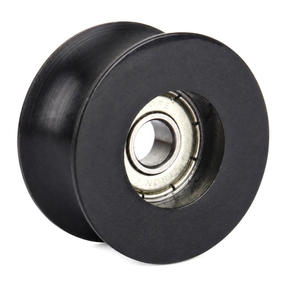 4Pcs Nylon Coated Guide Pulley Wheel Sealed Roller Bearing Wheel Durable Groove Ball Bearing Doors