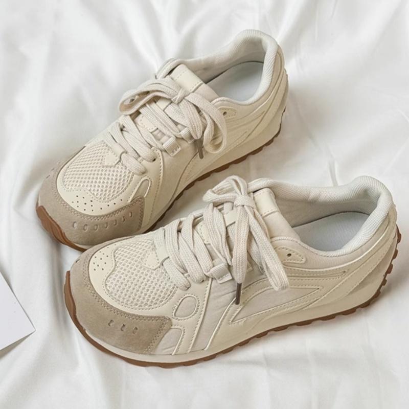 

Fashion Men s Casual Sports Shoes 2025 New Mesh Breathable Lightweight Sneakers Outdoor Running Soft Versatile Women Flat Sneakers 35 бежевый