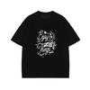 The 2025 Summer New Cotton Fashion Pattern Printed T-shirt Is Loose Casual and Short-sleeved Suitable for Both Men and Women