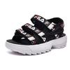 New FILA Morden Chic FMC Beach Sandals Women's Black/White F12W123802GBW