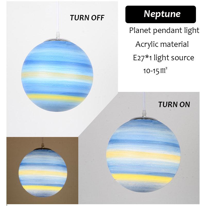 Nordic Minimalist Planet Spherical Light, Lobby Exhibition Hang Lighting, Coffee Shop Restaurant Led Pendant Light Hoom Decor