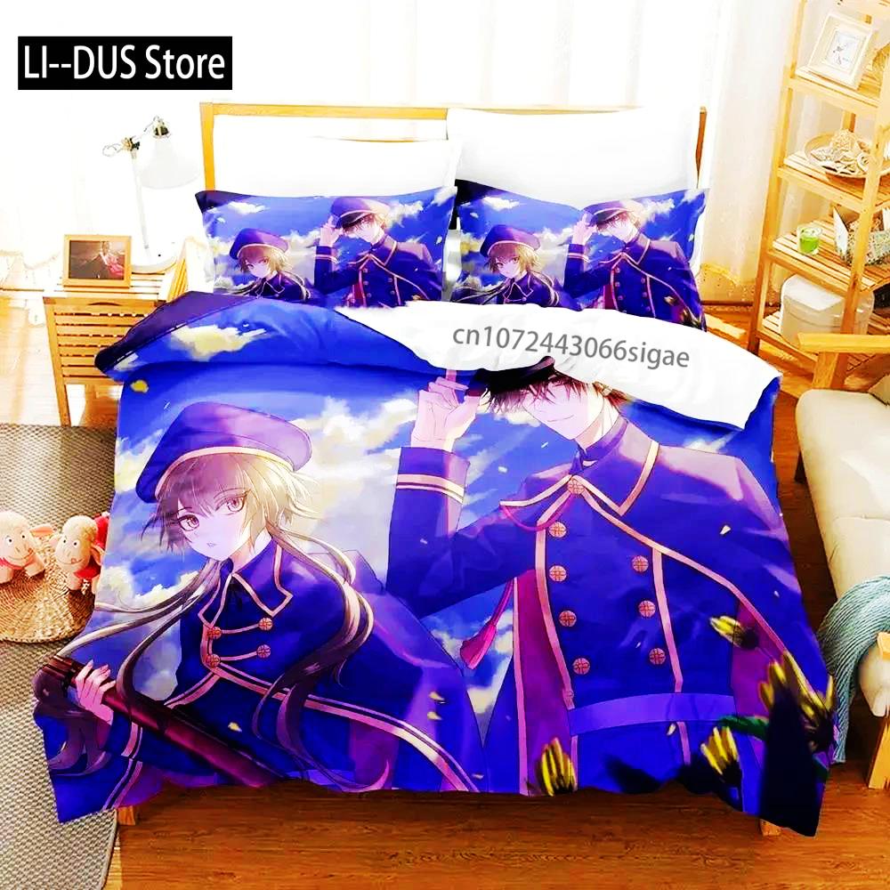 Anime Hoshino Ichika Project SEKAI Bedding Set Duvet Cover Bed Set Quilt Cover Pillowcase Comforter King Queen Size Boys Adult