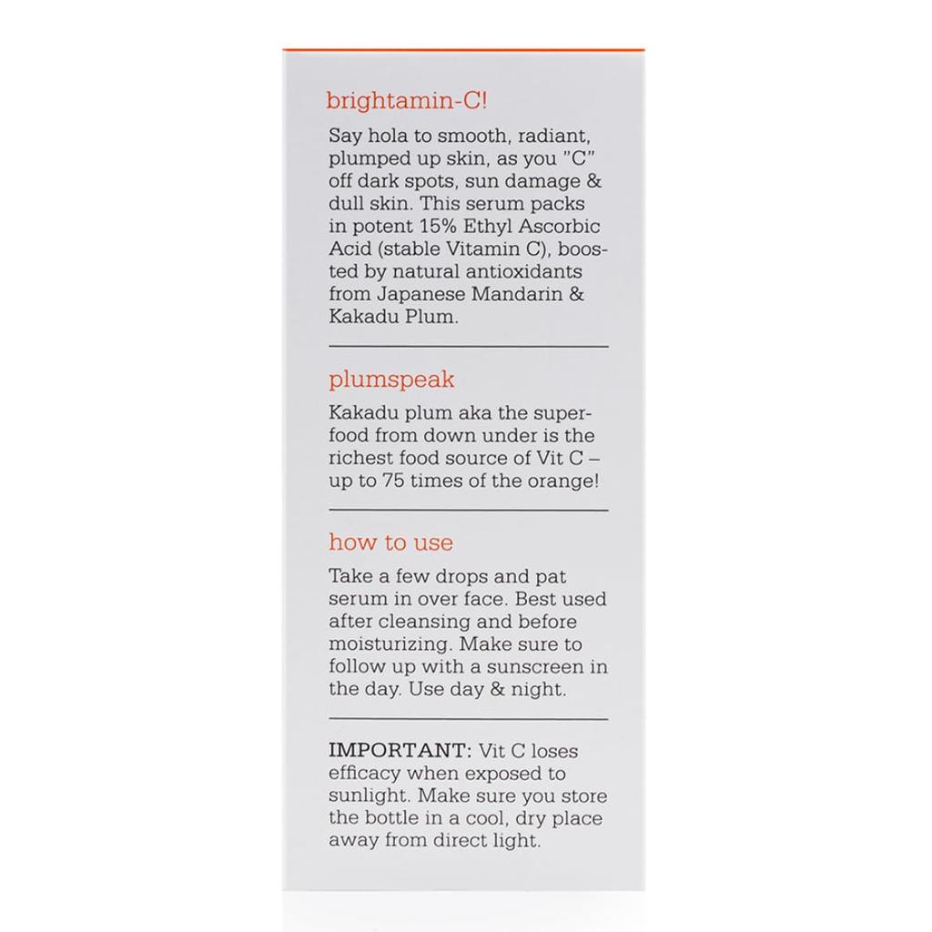 Plum 15% Vitamin C Serum for Glowing Skin | Face Serum for Oily, Dry & Combination Skin | 30ml