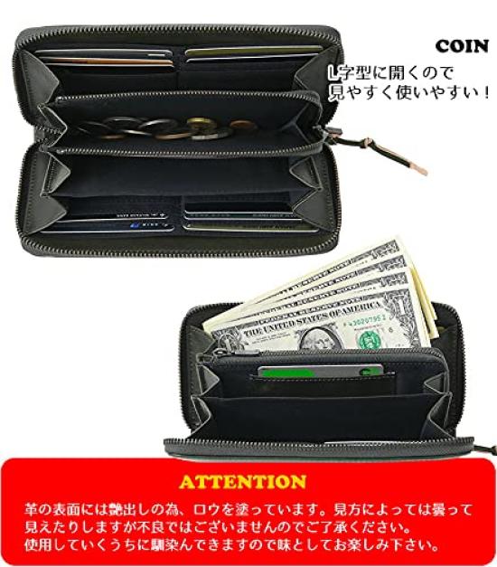 73301 Long Wallet Round Zipper Closure Character Embossed Blue [Snoopy] Women's (Green)