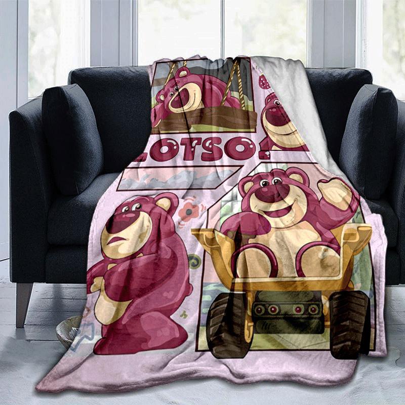 

1pc Lots-o -Huggin Bear Printing Blanket - Soft, All-Season Throw for Office Blanket, Car, Travel 80cmx120cm(31inx47in)