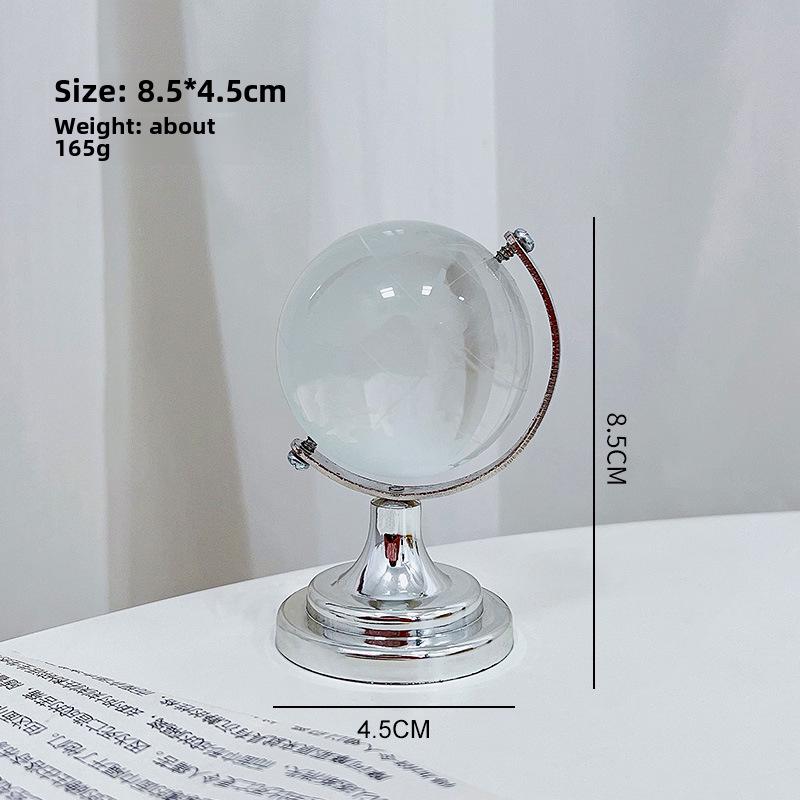 

Креативный мини-глобус: Стильное прозрачное украшение для рабочего стола и новогодний подарок