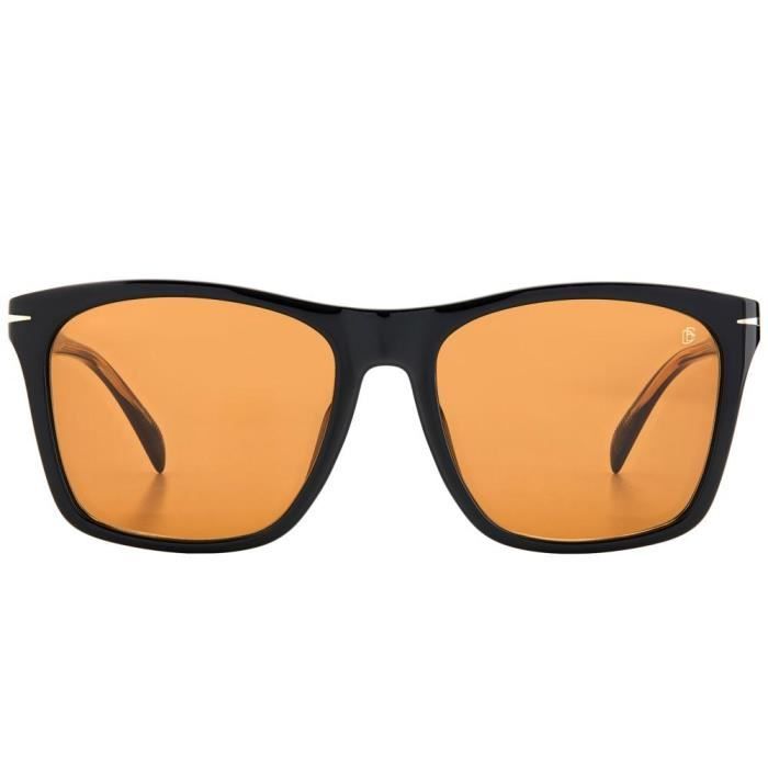 Lunettes de Soleil David Beckham DB 1054/F/S 57/18/145 BLACK/BROWN acétate homme DB 1054/F/S