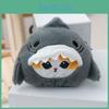 Blue Shark Cute Stuffed Keychain Soft Pp Cotton Fill Plush Toy For Kids Gift