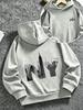 Herbst/Winter Kinder Kapuzenpullover mit NY City Architektur Druck, Jungen und Mädchen Pullover Top im amerikanischen Retro Trend-Look
