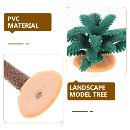 KALLORY Realistic Trees, Set of 3, Landscape Model Trees, Interior Greenery for Miniature Gardens, Artificial Plant Decorations, PVC, Perfect for Desk