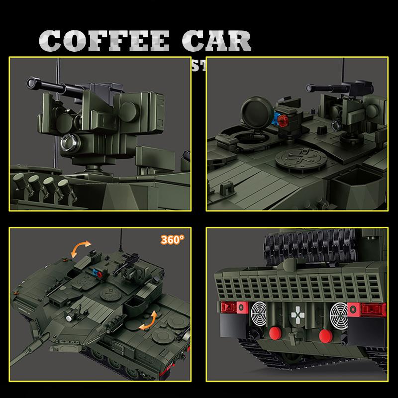 Non-Toxic Ww2 Heavy Tank Building Blocks Toys Armored Car Model Military Panzer 2A8 Moc Bricks Adults Children Kids Christmas Gift Home Decor