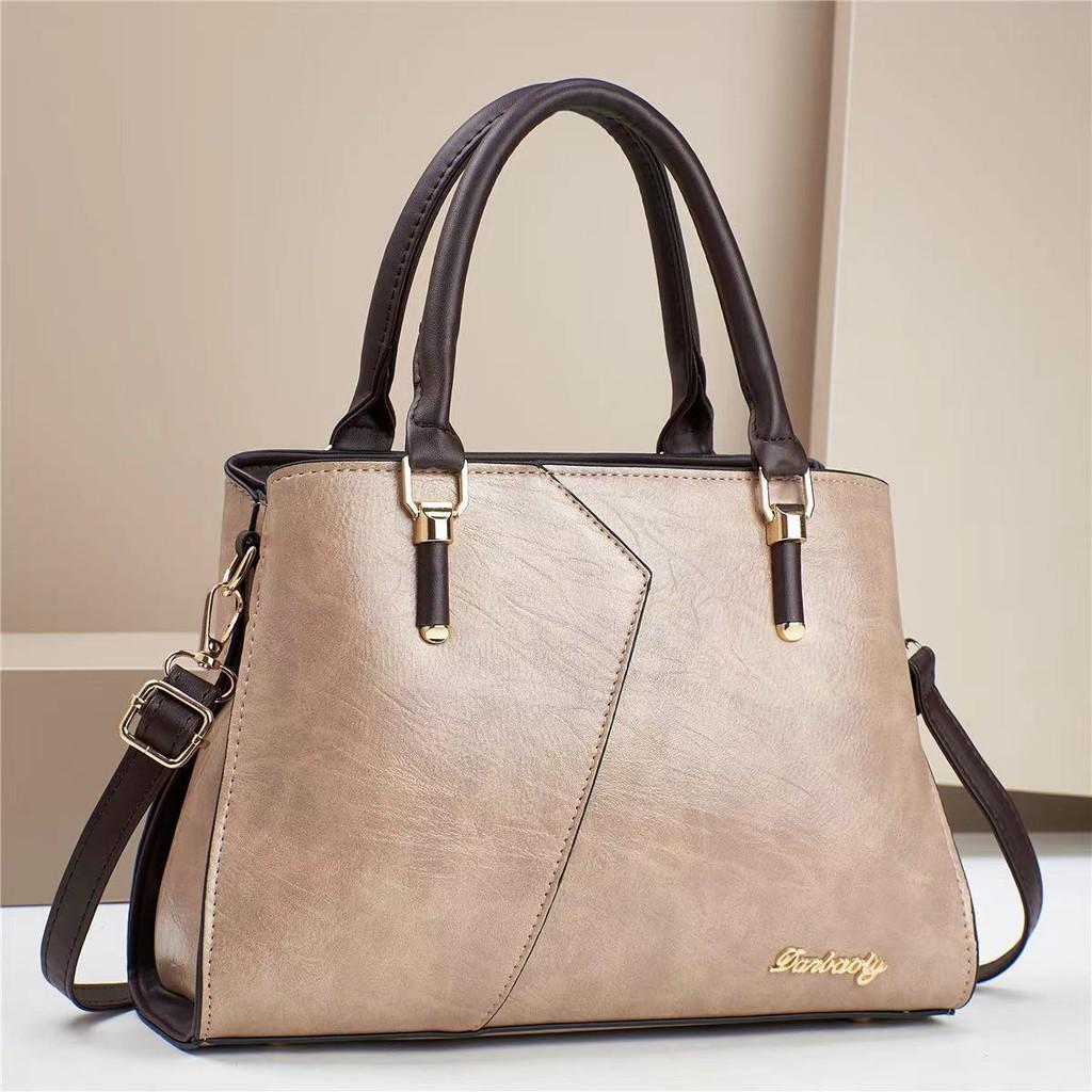 Trendy Chic Colorful Patchwork Bucket Bag For Moms With Spacious Design