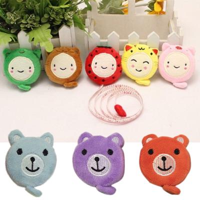 Sewing Tool Creative Tape Measure 1 Pcs Cartoon Plush Animals Shape Retractable Ruler 150cm 60 Inch