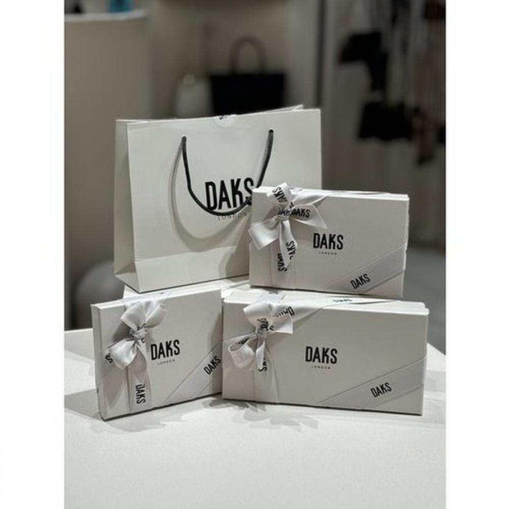 Daks Brown Tartan Check Leather Zip Wallet Dcwa5e210w2