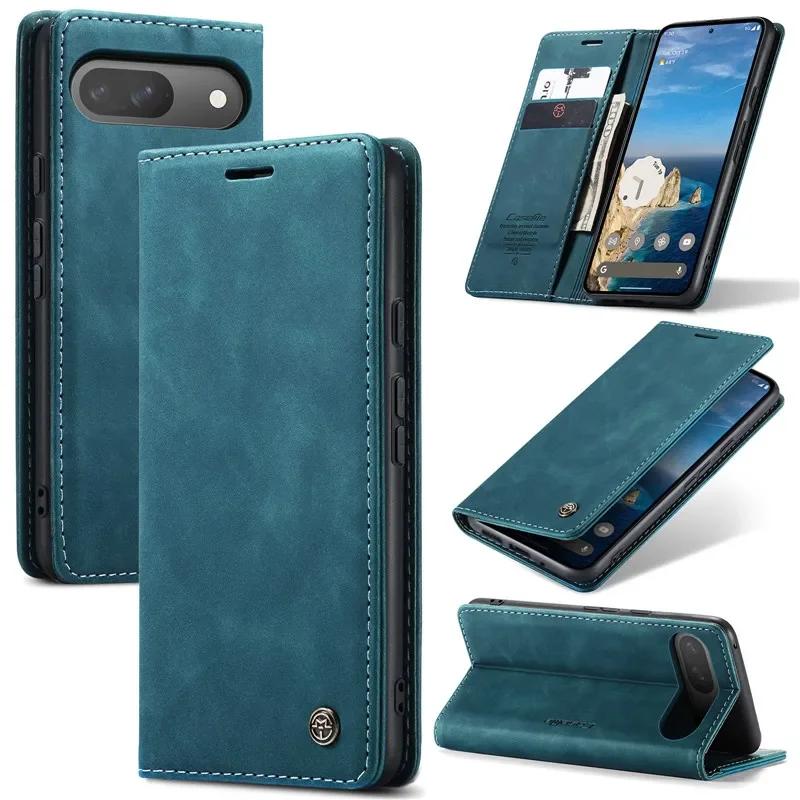 Luxury Leather Case for Google Pixel 10 9 Pro XL 7 10A 9A 8 Pro 8A 7A 6A Pixel9 Pixel10 Flip Wallet Card Phone Stand Cover Etui