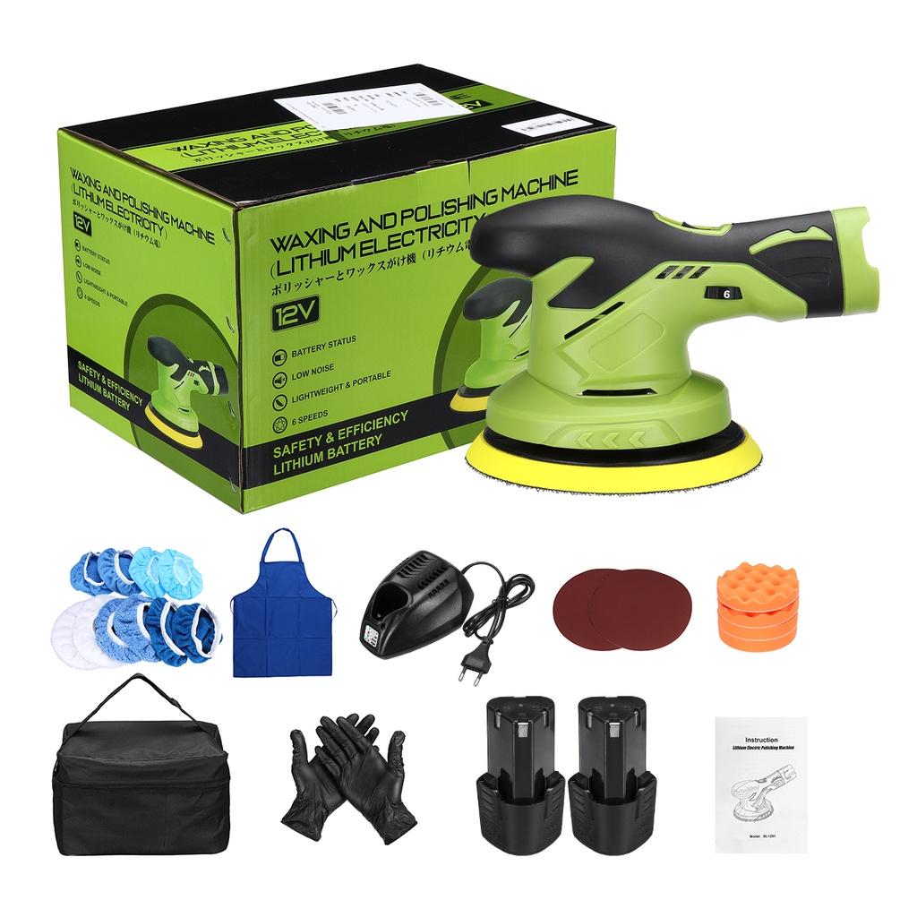 DC12V 5000RPM polerka samochodowa elektryczna bezprzewodowa polerka 6 biegów regulowana prędkość Auto narzędzia do woskowania
