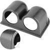 Gauge Mount Holder 52mm 2-Hole Gauge Pod Carbon Fiber Car Meter Stand for Tachometer Voltage Temperature Meters