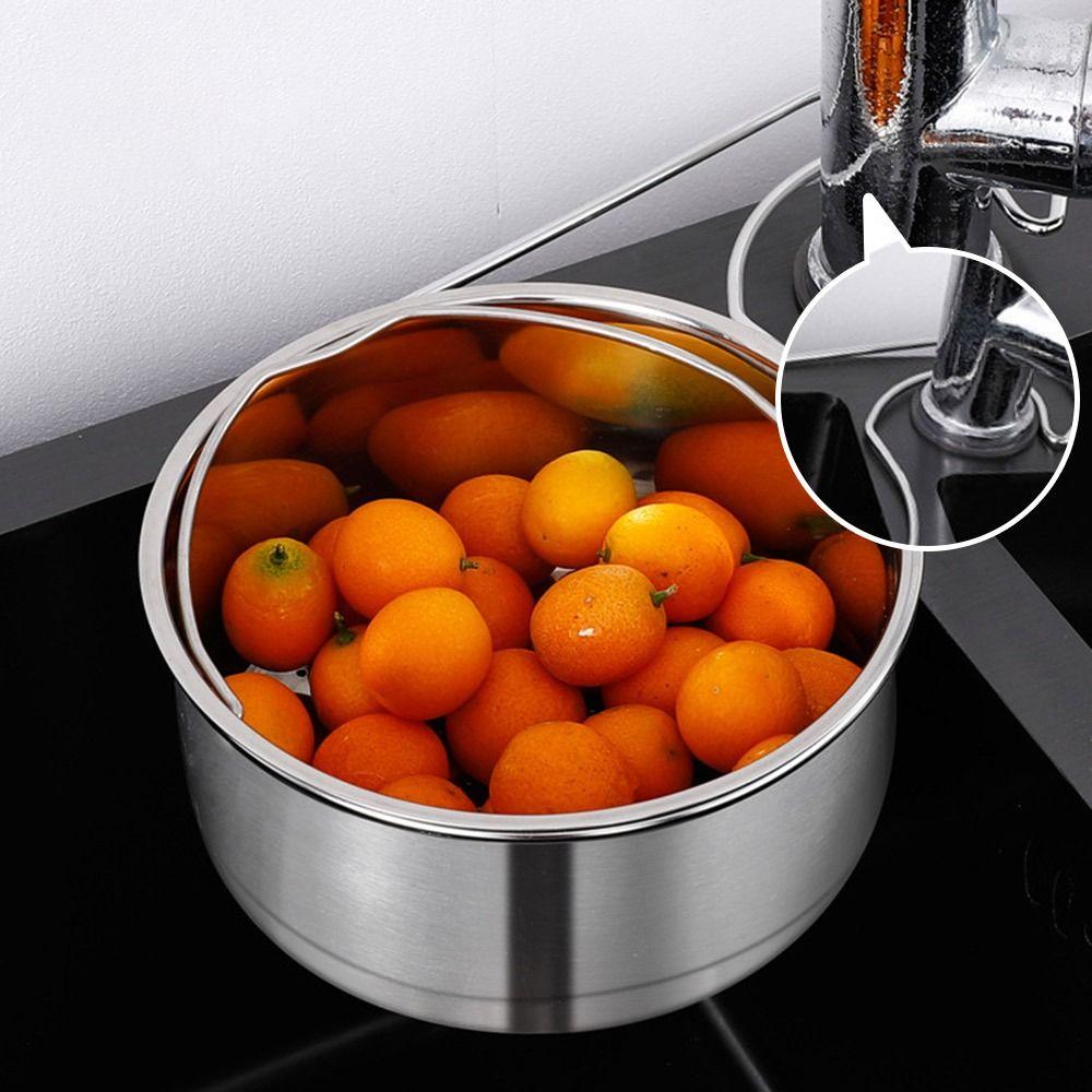 

Stainless Steel Sink Drain Basket Swan Shape Drain Strainer Basket Drain Water Basket 25x16x7.3cm