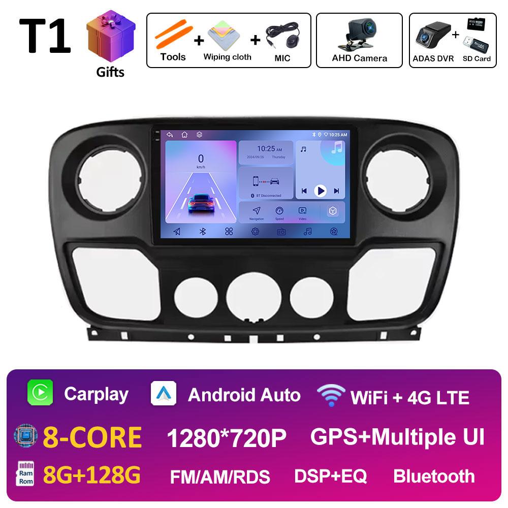 For Renault Master Lll 3 2011 - 2021 GPS Navigation Car Radio Video Multimedia Player Android 14 WIFI Wireless Carplay Head Unit