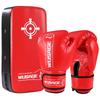 Boxing Gloves Adults Kids With Kick Shield Hand Targets Set PU Leather Training Gear Martial Arts Muay Thai