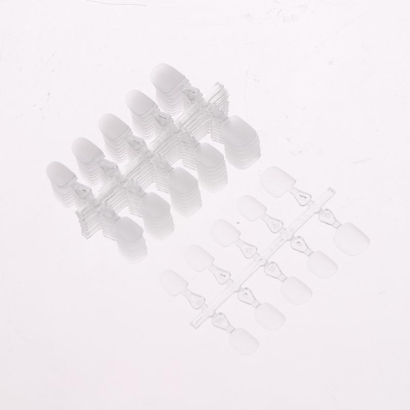 100Pcs Kids False Nails Press On Nails Coffin Artificial Nails Clear Fake Nail Tips For Extension Manicure Tool
