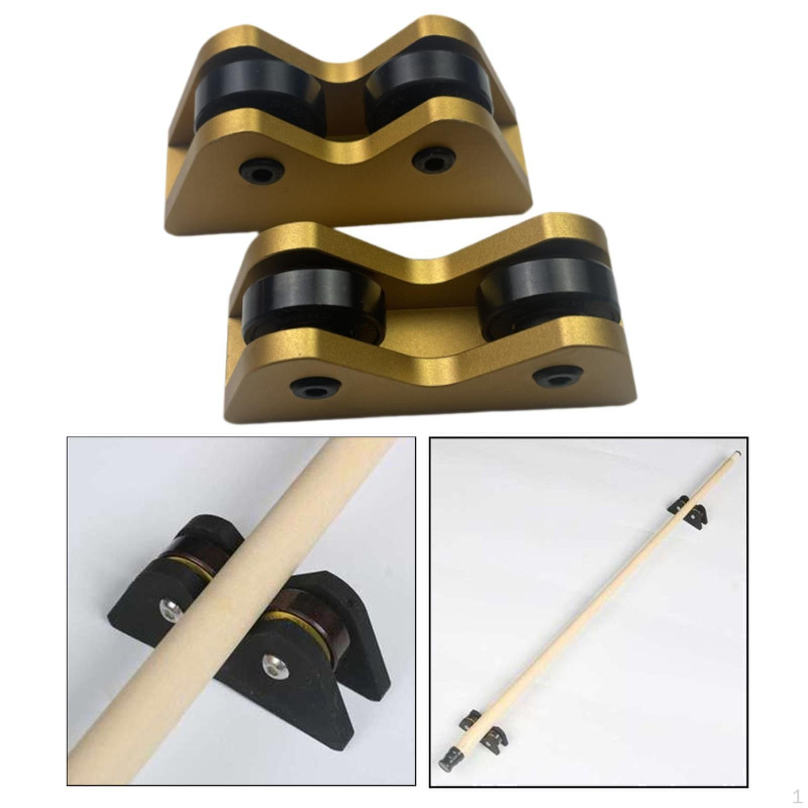 

2 шт. бильярдный кий прямолинейность проверка портативный взрослый сплав детали инструмент золотой