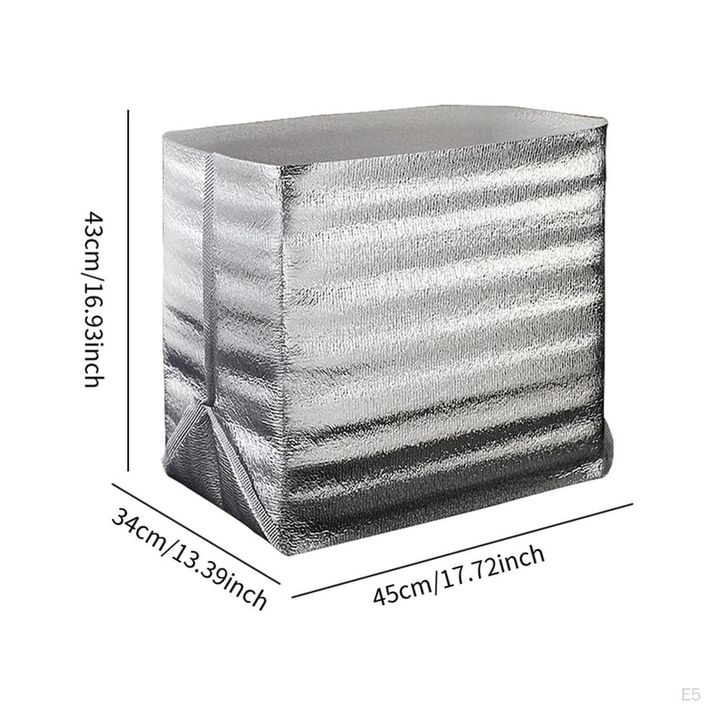 3mm Aluminum Foil Insulated Thermal , Multifunctional Leakproof Lightweight Picnic Camping Tote Bag,