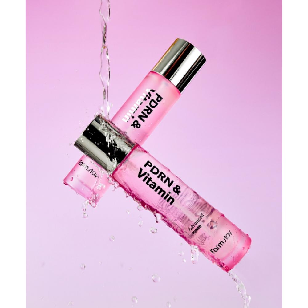Farmstay Pdrn   Vitamin Advanced Toner 120ml  + Sample Kit Free 