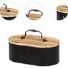 Tampon Holder Wooden Tampon Storage Box With Lid Container Aesthetic For Cotton Ball Countertop Vanity Cabinet Living Room