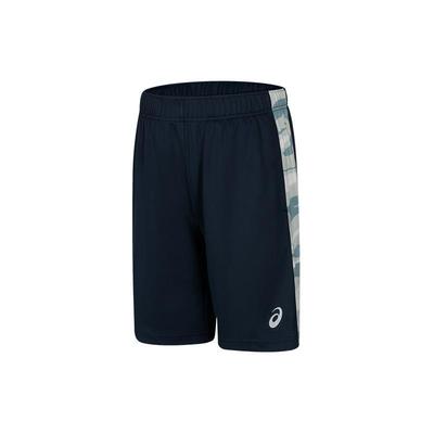 Short de sport en maille avec logo imprimé pour homme - Short bleu marine 2031C949-401