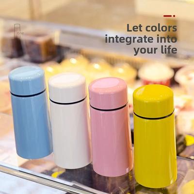 160ml Mini Portable Pocket Cup Travel 304 Stainless Steel Thermos Cup Creative Gift Cup with Lid Coffee Bottle Thermos Bottle