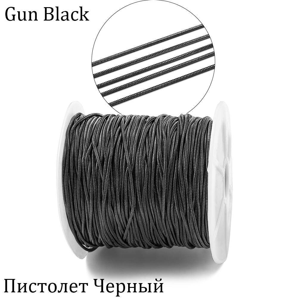 

2 м/лот 1,2-1,6 мм золотые металлические медные цепочки в виде змеи для DIY мужские и женские ожерелья фурнитура для изготовления ювелирных изделий аксессуары аксессуары 1.2mm