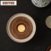 Ru Kiln Sea Wave Tea Warmer Holder Alcohol Burner Stove Kettle Stand Boiling Water Carbon Furnace Tea Services Ornaments Craft