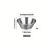 Stainless Steel Korean Style Seasoning & Sauce Dish with Cup for Salad Dressing and Dips