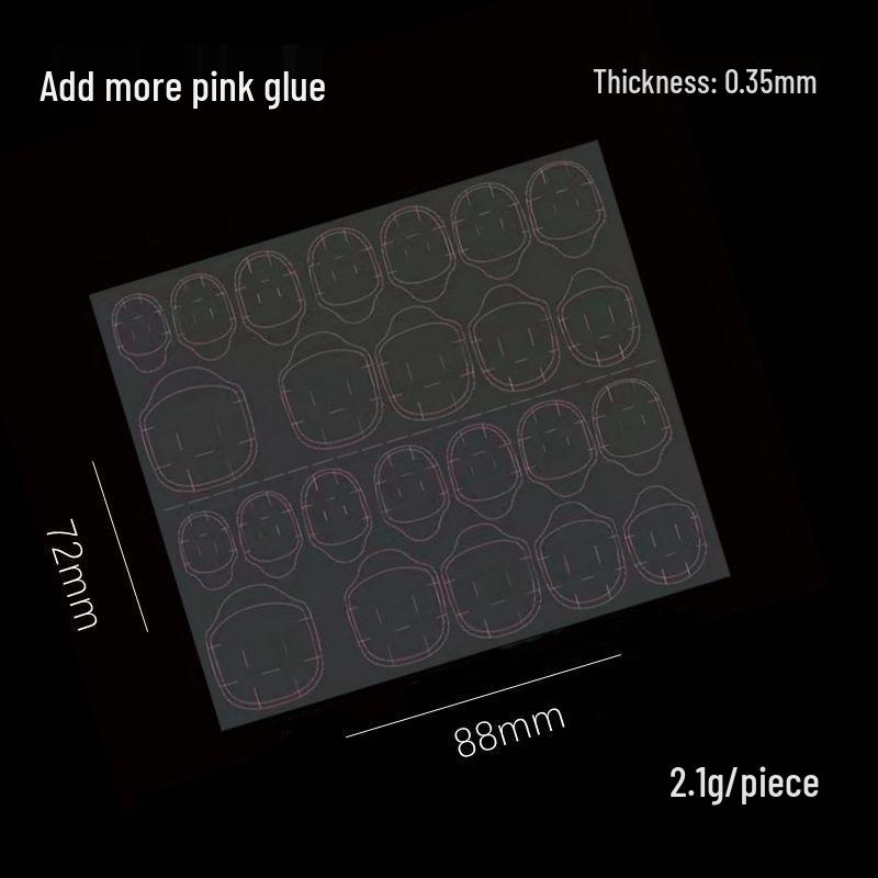 Wearable Double-Sided Jelly Glue Transparent Nail Adhesive - Waterproof & Removable