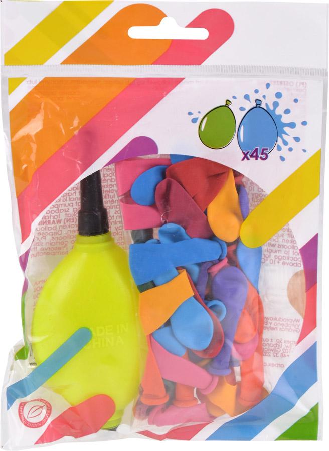 Balony Bomby Wodne Na Wodę Kolorowe Z Pompką Wielkanoc Dyngus Mix 45Szt.