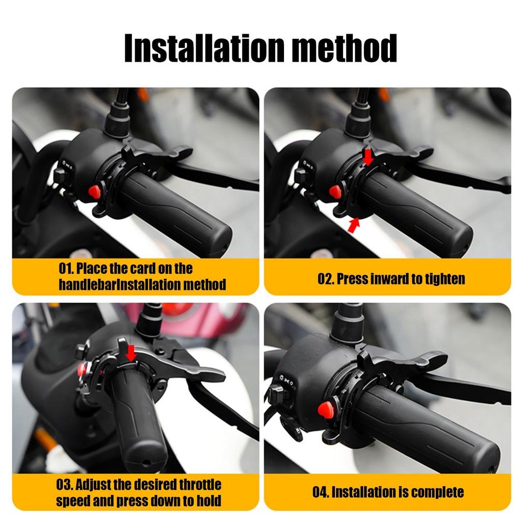 Gerinkoken Throttle Lock Cruise Control, Motorcycle Throttle Assist Motorcycle Throttle Lock, Throttle Bike Cruise