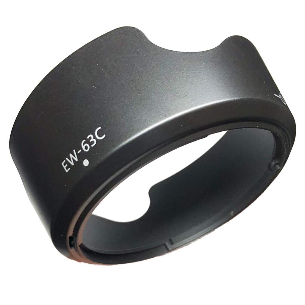 Canon Compatible Lens Hood for EOS Kiss and 70D Double Zoom Lens Kit X10, X9i, X9, X8i, X7i, 9000D, 8000D, 80D, [EW-63C & ET-63 2-Piece Set]