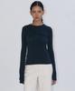 EN OR Cut-Out Basic T-Shirts - Navy