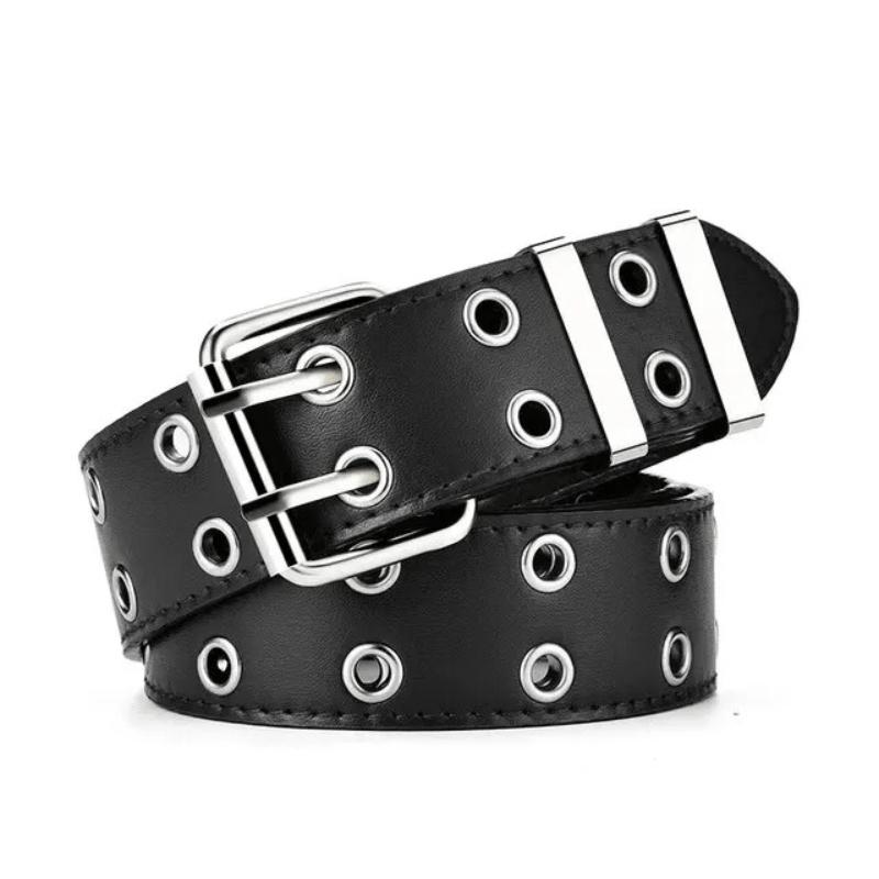 

Fashion Alloy Women Belts Chain Luxury For Genuine Leather New Style Pin Buckle Jeans Decorative Ladies Retro Decorative Punk золотий