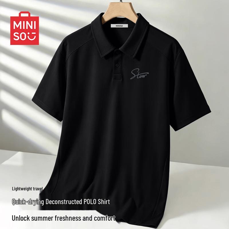 MINISO Men s Summer Quick-Dry Polo Shirt 2XL