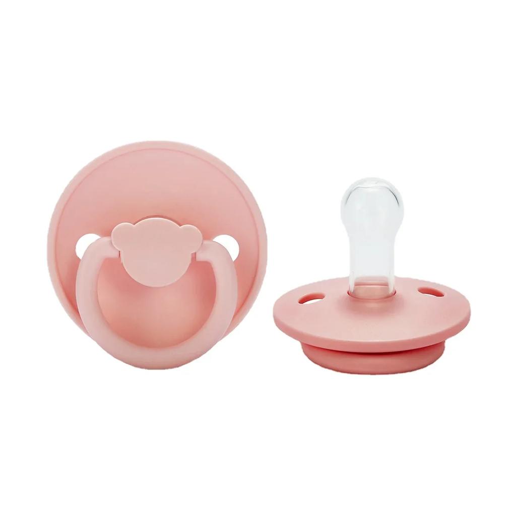 Baby Pacifier Food Grade Silicone Newborn Pacifier Without Bisphenol A Baby Pacifier Solid Color Silicone Pacifier Baby Gift