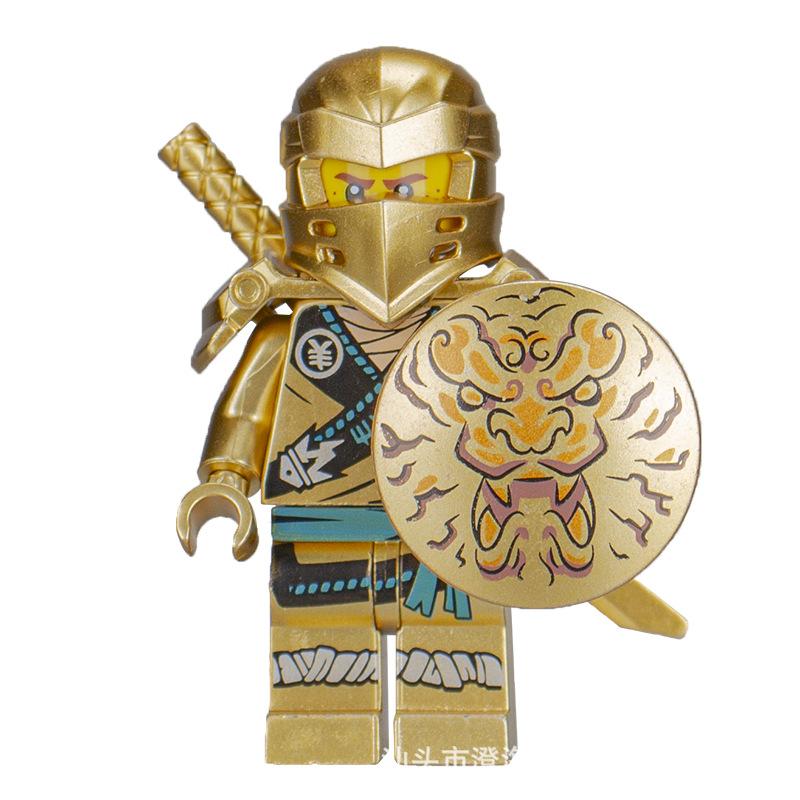 Ninja Warrior Superhero Doll With Weapon Single Building Block Assembly Toy