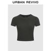 UR Women's Casual Round Neck Cropped T-shirt